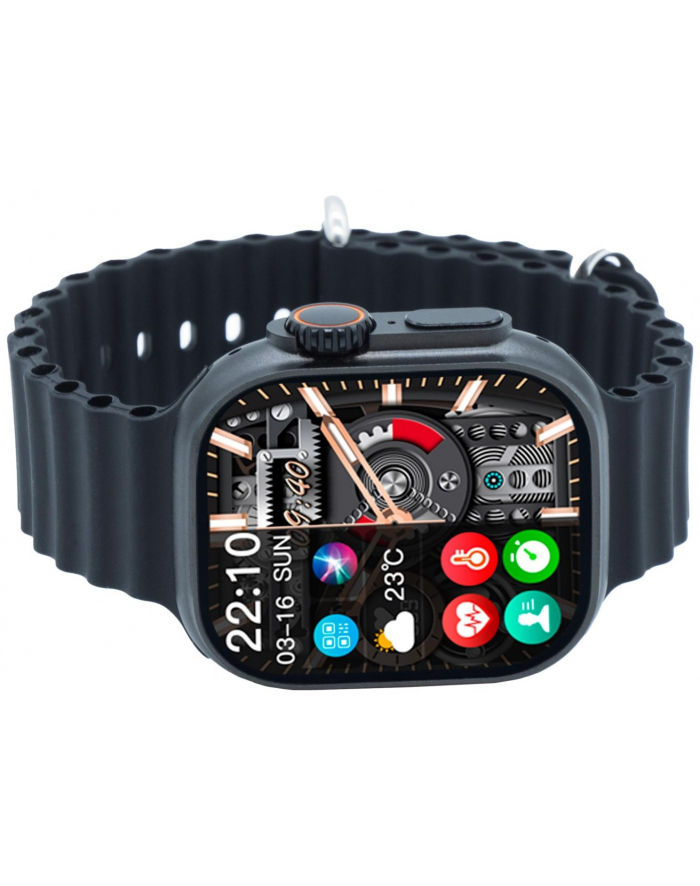 Smartwatch Kiano Watch Solid (Kolor: CZARNY and blue stripe) główny