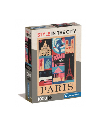 Clementoni Puzzle 1000el Compact Style in the city. Paris Paryż 39843
