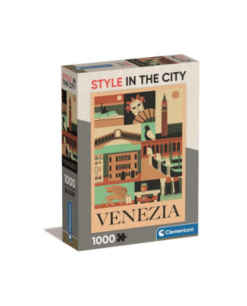 Clementoni Puzzle 1000el Compact Style in the city. Venezia Wenecja 39846