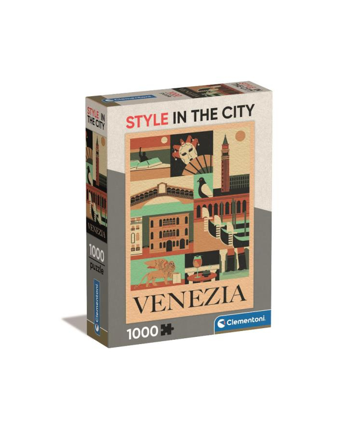 Clementoni Puzzle 1000el Compact Style in the city. Venezia Wenecja 39846 główny