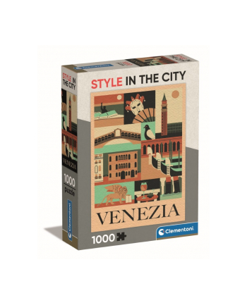 Clementoni Puzzle 1000el Compact Style in the city. Venezia Wenecja 39846