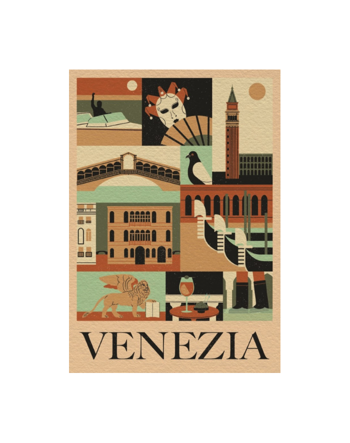 Clementoni Puzzle 1000el Compact Style in the city. Venezia Wenecja 39846 główny