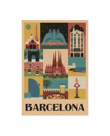 Clementoni Puzzle 1000el Compact Style in the city. Barcelona 39847