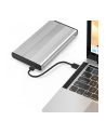 qoltec Obudowa | kieszeń do dysków HDD SSD 2.5' SATA3 | USB 3.0 | Srebrna - nr 3