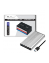 qoltec Obudowa | kieszeń do dysków HDD SSD 2.5' SATA3 | USB 3.0 | Srebrna - nr 4