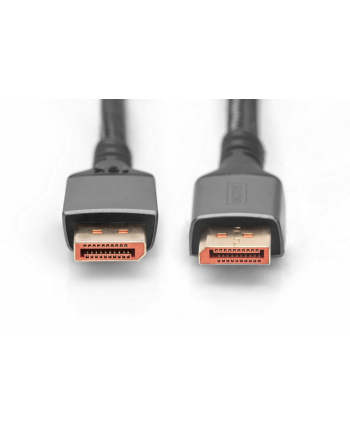 digitus Kabel połączeniowy PREMIUM DisplayPort 2.1 16K 60Hz DP/DP M/M 1m Czarny