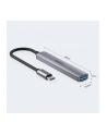 unitek HUB USB-C, 3x USB-A 2.0 1x USB-A 5 Gbps Aluminiowy - nr 6