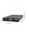 qoltec Zasilacz awaryjny UPS do RACK | 2.4kVA | 2400W | Power Factor 1.0| LCD | On-line - nr 15