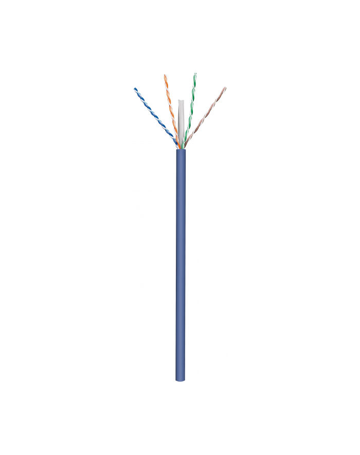 Goobay CAT 6a kabel sieciowy, U/UTP, Niebieski 100 m główny