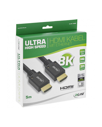 Kabel InLine HDMI - HDMI 5m czarny (17905P)