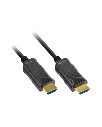 Inline HDMI AOC cable, Ultra High Speed 8K4K, czarny, 15m (17915I) nr 2