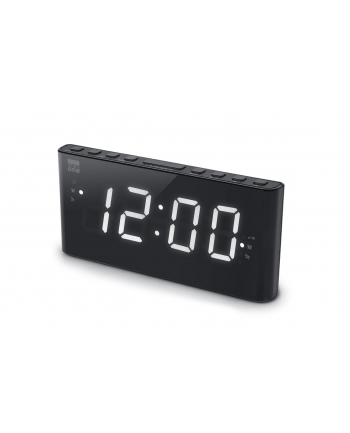 New-One Alarm function, CR136, Dual Alarm Clock Radio PLL, Czarny