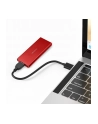 qoltec Obudowa | kieszeń na dysk M.2 SSD | SATA | NGFF | USB 3.0 | Superspeed 5Gb/s | 2TB | Czerwona - nr 2