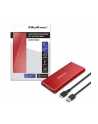 qoltec Obudowa | kieszeń na dysk M.2 SSD | SATA | NGFF | USB 3.0 | Superspeed 5Gb/s | 2TB | Czerwona - nr 4