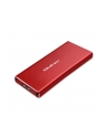 qoltec Obudowa | kieszeń na dysk M.2 SSD | SATA | NGFF | USB 3.0 | Superspeed 5Gb/s | 2TB | Czerwona - nr 8