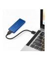 qoltec Obudowa | kieszeń na dysk M.2 SSD | SATA | NGFF | USB 3.0 | Superspeed 5Gb/s | 2TB | Niebieska - nr 2