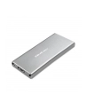 qoltec Obudowa | kieszeń na dysk M.2 SSD | SATA | NGFF | USB 3.0 | Superspeed 5Gb/s | 2TB | Srebrna - nr 17