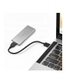 qoltec Obudowa | kieszeń na dysk M.2 SSD | SATA | NGFF | USB 3.0 | Superspeed 5Gb/s | 2TB | Srebrna - nr 2