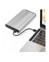 qoltec Obudowa | kieszeń do dysków HDD SSD 2.5' SATA3 | USB 3.0 | Srebrna - nr 2