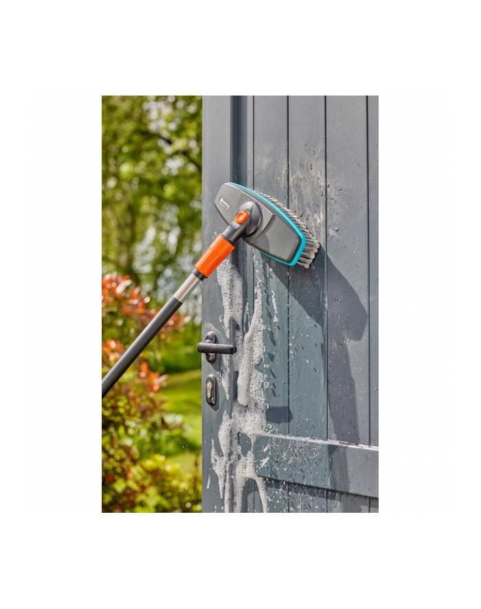 GARD-ENA Cleansystem washing set soft with handle S, washing brush (grey/turquoise, working width 27cm) główny