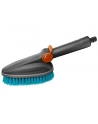 GARD-ENA Cleansystem hand brush M hard, washing brush (grey/turquoise, all-round soft plastic strip) - nr 15