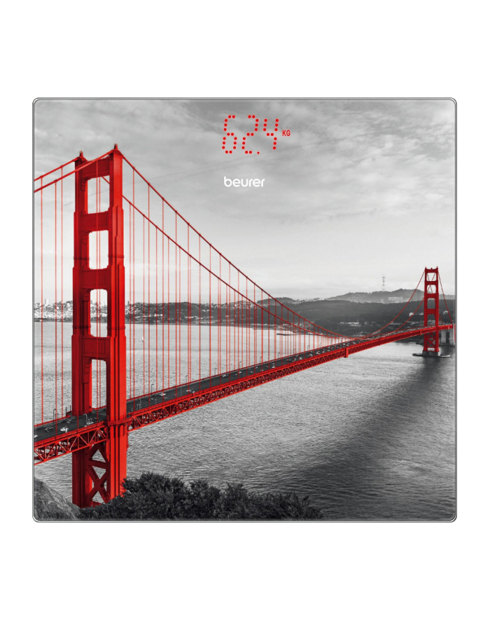 Beurer personal scale GS215 San Francisco (grey/red) główny