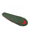 High Peak mummy sleeping bag Pak 600 ECO (dark green/red) - nr 1