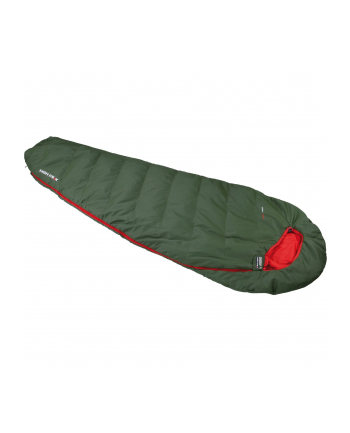 High Peak mummy sleeping bag Pak 600 ECO (dark green/red)