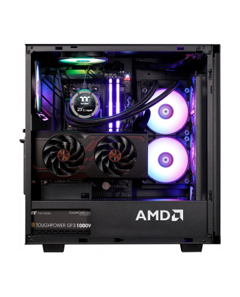 Thermaltake AMD Pro Edition, gaming PC (Kolor: CZARNY/transparent, Windows 11 Home 64-bit)