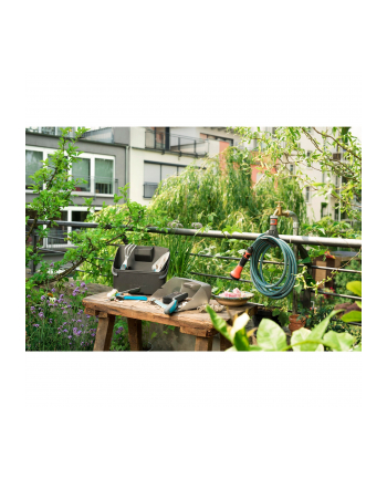 GARD-ENA city gardening balcony box, garden set (turquoise/grey, 5 pieces)