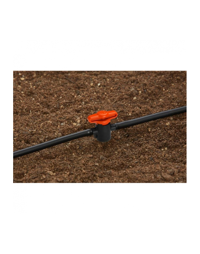GARD-ENA drip system shut-off valve 4.6mm (3/16), regulating valve (grey/orange, 2 pieces) główny