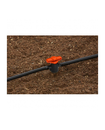 GARD-ENA drip system shut-off valve 4.6mm (3/16), regulating valve (grey/orange, 2 pieces)