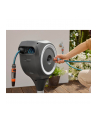 GARDENA RollUp S patio hose box, 15 meters, hose reel (grey/Kolor: BIAŁY, including cleaning syringe) - nr 16