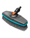 GARD-ENA Cleansystem soft handle brush, washing brush (grey/turquoise, all-round soft plastic strip) - nr 1