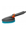 GARD-ENA Cleansystem hand brush M hard, washing brush (grey/turquoise, all-round soft plastic strip) - nr 1