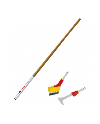WOLF-Garten joint scraper + joint brush + ash wood handle ZM 140 set, multi-star (red/yellow, FK-M / FB-M / ZM 140 (P767))