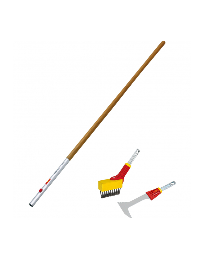 WOLF-Garten joint scraper + joint brush + ash wood handle ZM 140 set, multi-star (red/yellow, FK-M / FB-M / ZM 140 (P767)) główny
