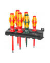 Wera 160 i/168 i/6 screwdriver set Kraftform Plus Series 100 + rack (red/yellow, 6 pieces, with laser tip) - nr 6