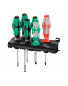 Wera 334/368/6 screwdriver set Kraftform Plus + Rack (Kolor: CZARNY/green, 6 pieces, with Lasertip) - nr 1