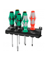 Wera 334/368/6 screwdriver set Kraftform Plus + Rack (Kolor: CZARNY/green, 6 pieces, with Lasertip) - nr 2