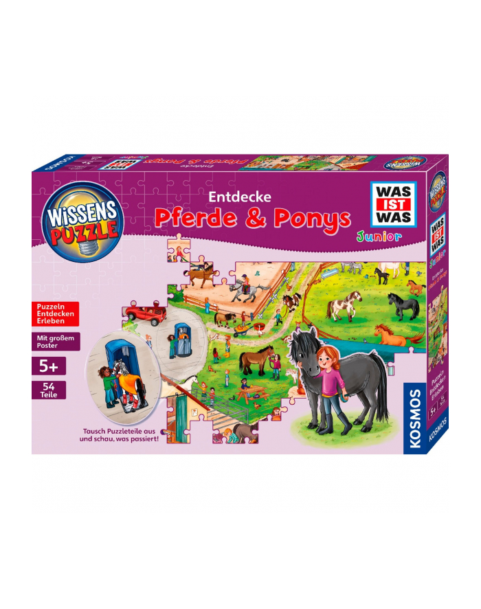 KOSMOS knowledge puzzle WHAT IS WHAT Junior: Discover the pony farm (54 pieces) główny