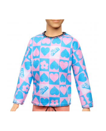 Mattel Barbie Fashionistas Ken doll with blue and pink sweater