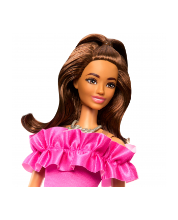 Mattel Barbie Fashionistas doll with pink ruffled dress nr 1