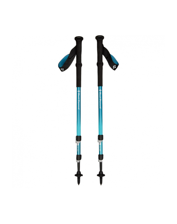 Black Diamond Trekking Poles Trail Back Fitness Equipment (1 Pair, 100 to 140 cm, Creek Blue) główny