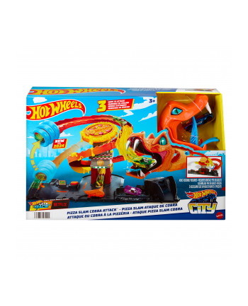 Hot Wheels City Cobra Slam Pizza Attack, racetrack (incl. 1 toy car)