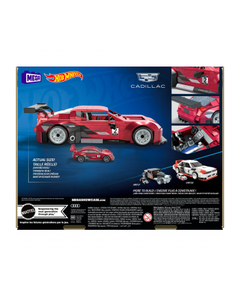 megabloks Mattel MEGA Hot Wheels Collector Cadillac ATS-VR Construction Toy (1:24 Scale)