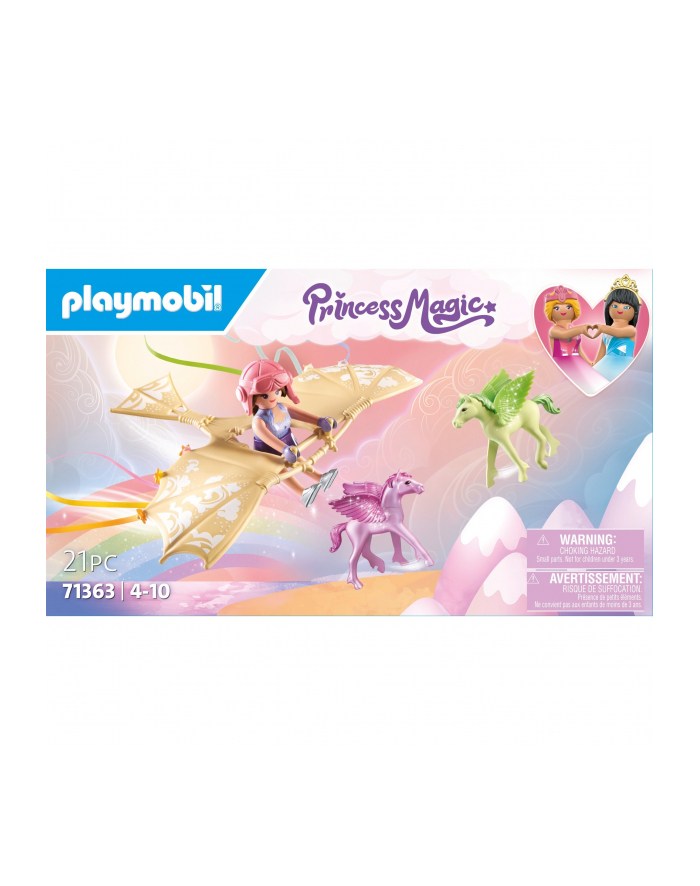 PLAYMOBIL 71363 Princess Magic Heavenly Excursion with Pegasus Foal, construction toy główny