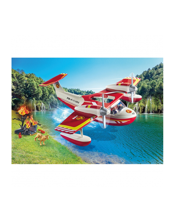 PLAYMOBIL 71463 City Action fire plane with extinguishing function, construction toy główny