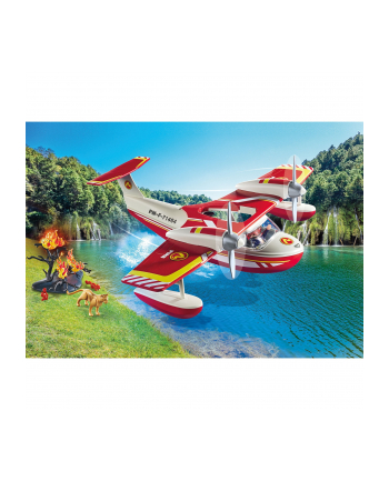 PLAYMOBIL 71463 City Action fire plane with extinguishing function, construction toy