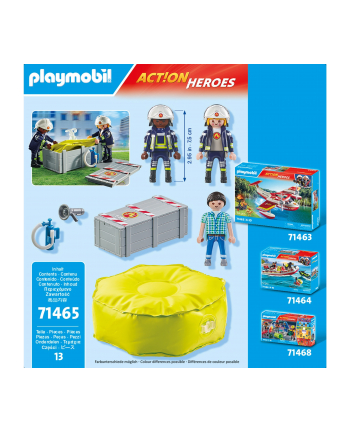 PLAYMOBIL 71465 City Action Firefighters with Air Cushion, construction toy